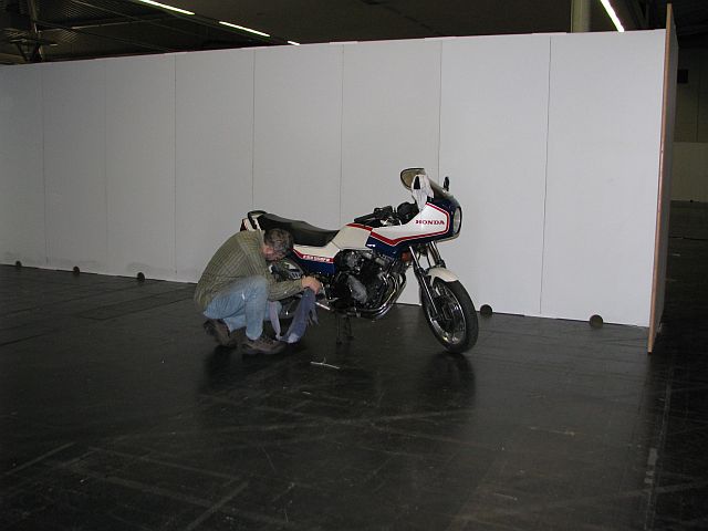 26. Motorradmesse in Dortmund - Stand-Aufbau